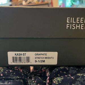 Eileen Fisher Shoes SZ 9.5 Stretch Mesh sandals color Graphite NWT